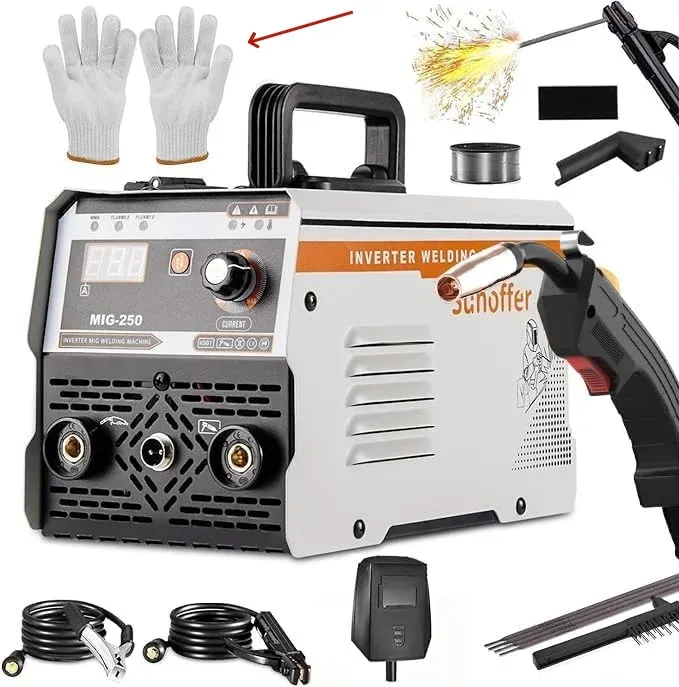 Soldadora portátil de doble voltaje 110/220V con inversor digital IGBT y pantalla digital LED