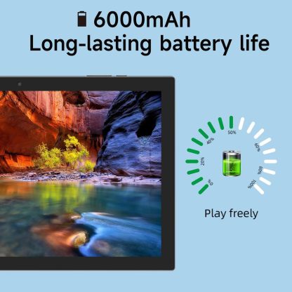 Tablet con teclado 2 en 1, Android 11, 10.1 pulgadas FHD, con teclado/mouse/funda/lápiz capacitivo/película templada, 64 GB+2 GB, Wi-Fi, cámara dual 8 MP, procesador quad core, batería 6,000 mAh, rosa