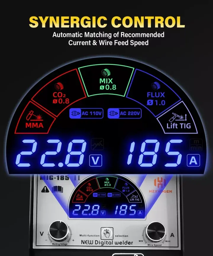 Soldadora 4 En 1 Hzxvogen Mig Gas No Gas Tig Mma 110v/220v