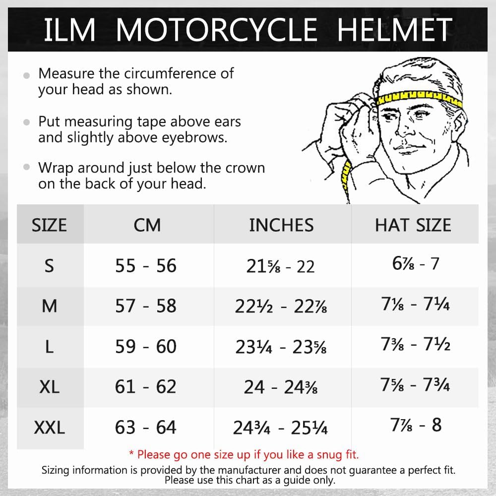 ILM - Casco deportivo doble para motocicleta, visor para el sol, casco para todoterreno, motocross, certificado por el DOT.
