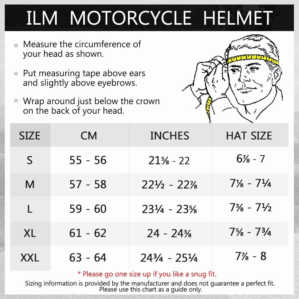 ILM - Casco deportivo doble para motocicleta, visor para el sol, casco para todoterreno, motocross, certificado por el DOT.