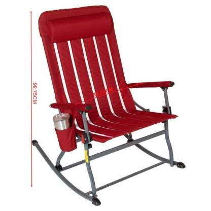 Silla Mecedora Plegable Member's Mark Roja