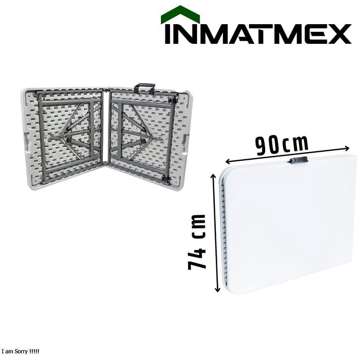Mesa Plegable Blanca INMATMEX Mesa portafolio