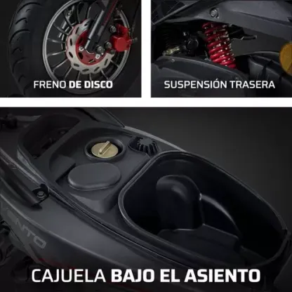 Motocicleta Vento Atom 170 2.0 Gris 2025