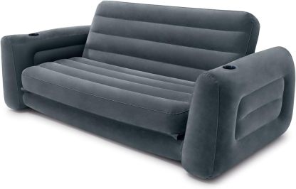 GMK Sofá Cama Inflable con Respaldo, 91 * 80 * 26'' Sofá Cama al Aire última Intervensión, Portátil Sofá Hinchable para Hogar,Viajes y Camping