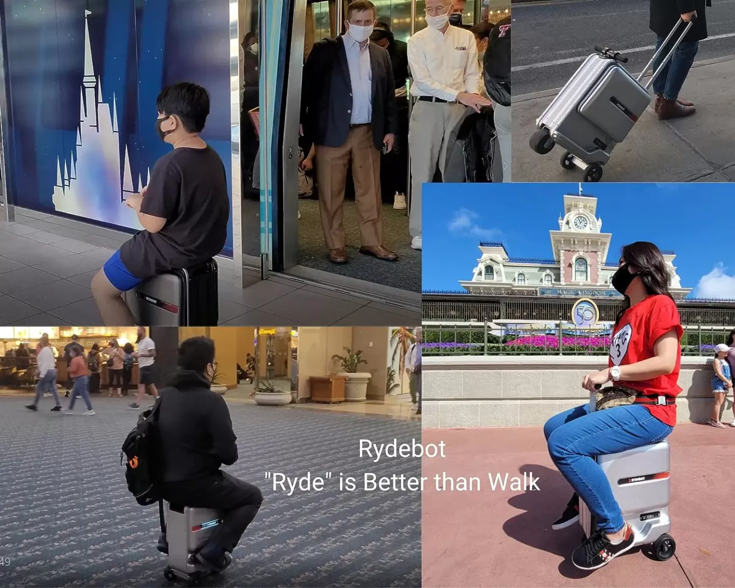 RYDEBOT PULEDRO II - MALETA DE MANO/EQUIPAJE MOTORIZADO INTELIGENTE PARA ADULTOS/NIÑOS