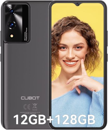 CUBOT Celular A10, Android 14 Smartphone Desbloqueado con Batería de 5100mAh,12(4+8 Extendido) GB RAM 128GB ROM,6.56" HD+ Pantalla Teléfono 48MP Principal Cámara,90Hz/5G WiFi/Face ID