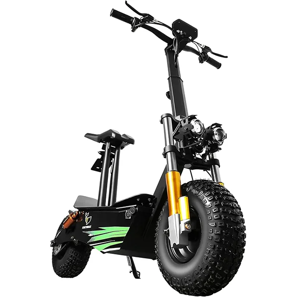 Discovery Moto Scooter Eléctrica para Adultos con Asiento, Patin Electrico Todoterreno con Motor de 3500W, Velocidad máxima 65KM/H, Batería de 20AH