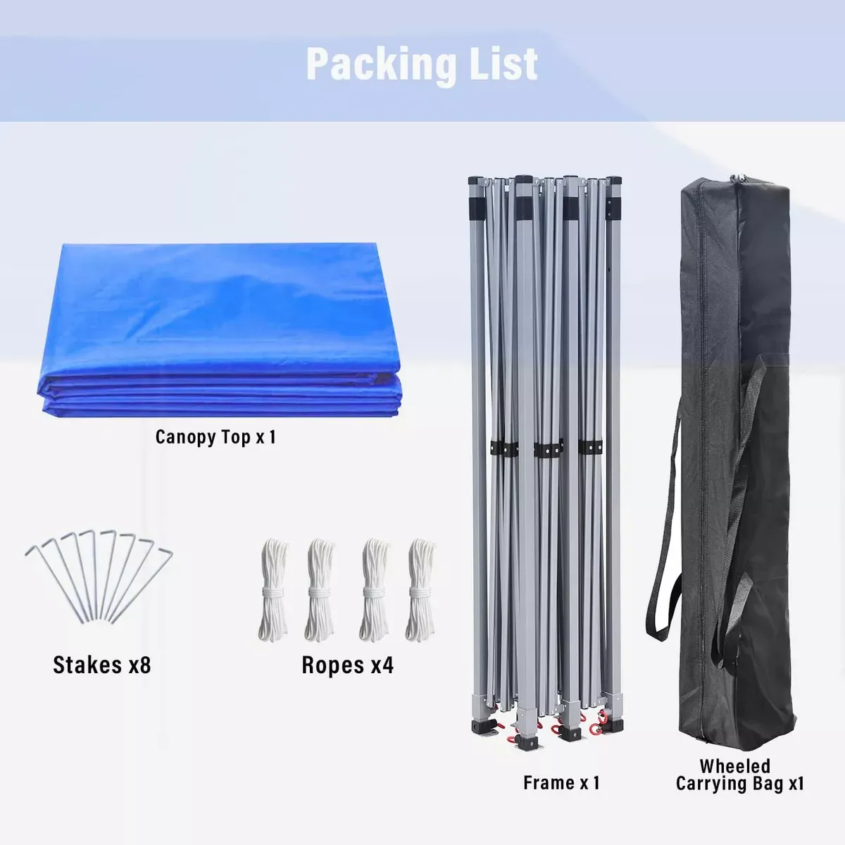 Toldo Desplegable Instantáneo De 10 X 20 Pies, Carpa Party