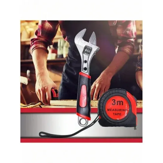 Arcwares 799pcs Aluminum Trolley Case Tool Set Silver, House Repair Kit Set, Household Hand Tool Set, with Tool Belt,Gift on Father's Day (Black)