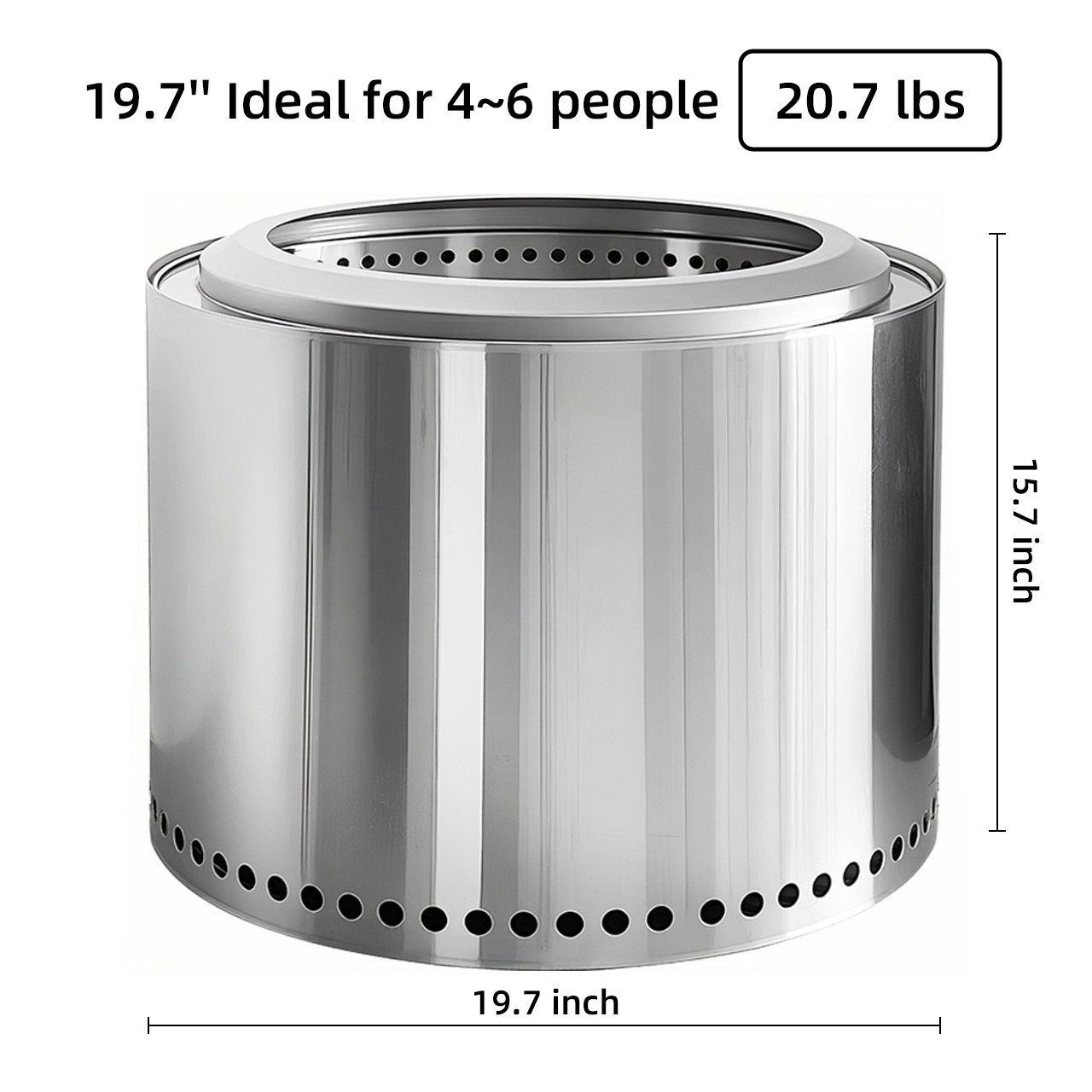 Portable Smokeless Fire Pit