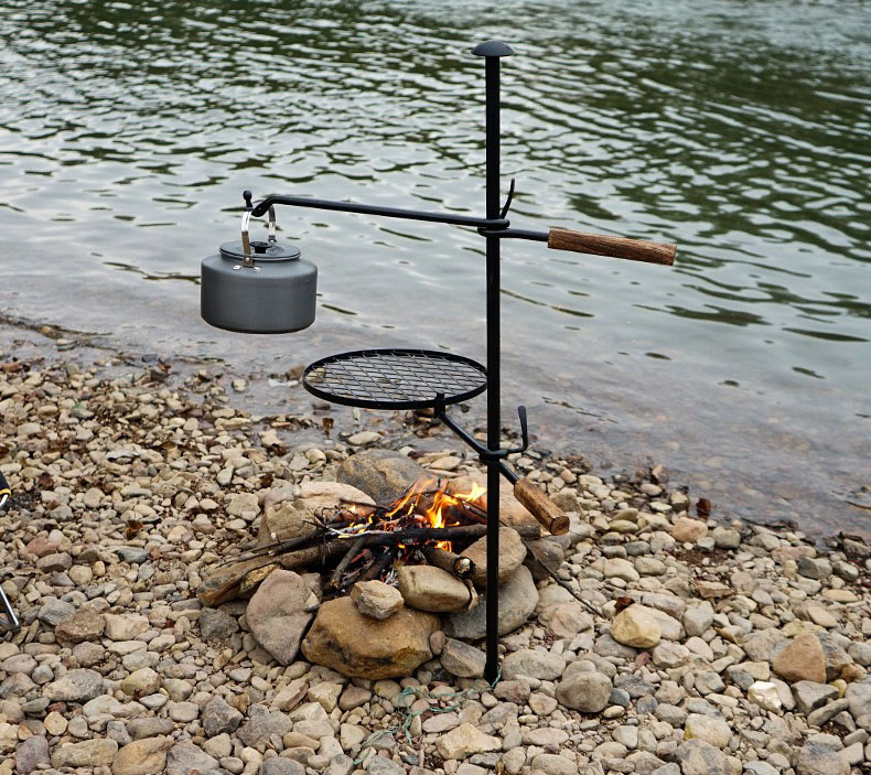 Round Iron Cooking Grate for Fire Pit