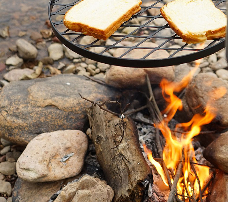 Round Iron Cooking Grate for Fire Pit
