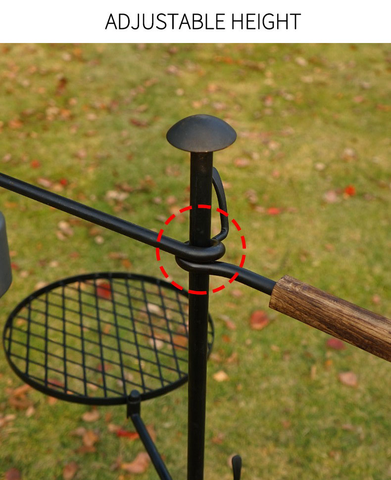 Round Iron Cooking Grate for Fire Pit