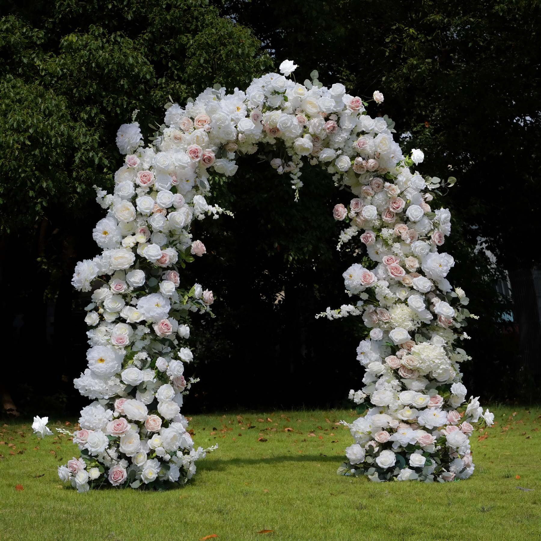 Noni：2025 New Wedding Party Background Floral Arch Decoration include Framet
