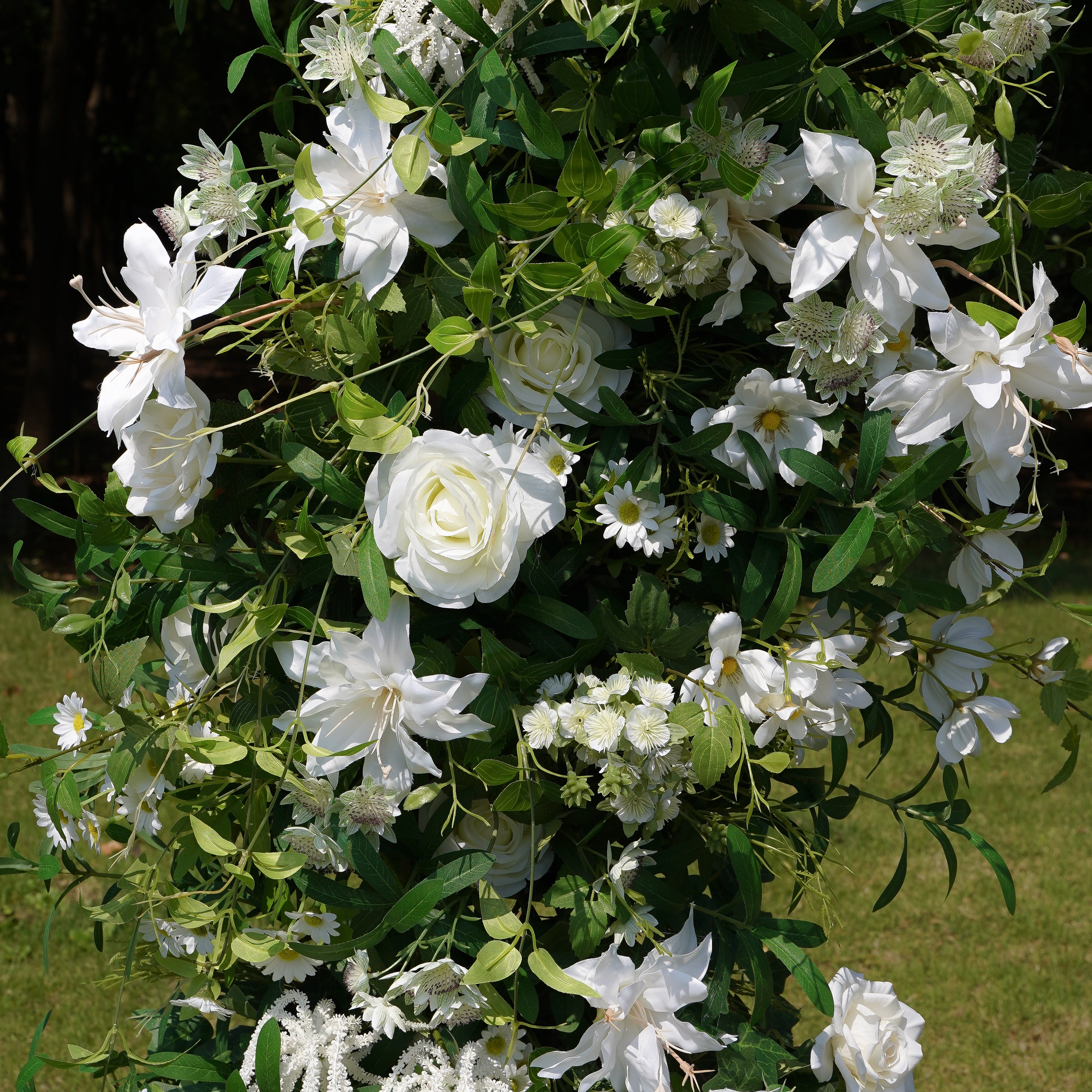 Willow：flower arch:2025 New Wedding Party Background Floral Arch Decoration