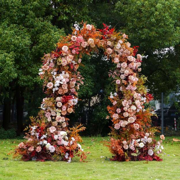 Liam：2025 New Wedding Party Background Floral Arch Decoration