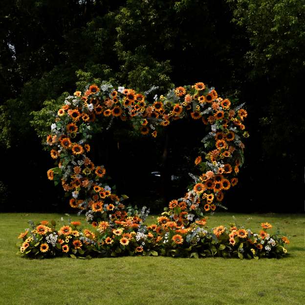2025 New Wedding Party Background Floral Arch Decoration