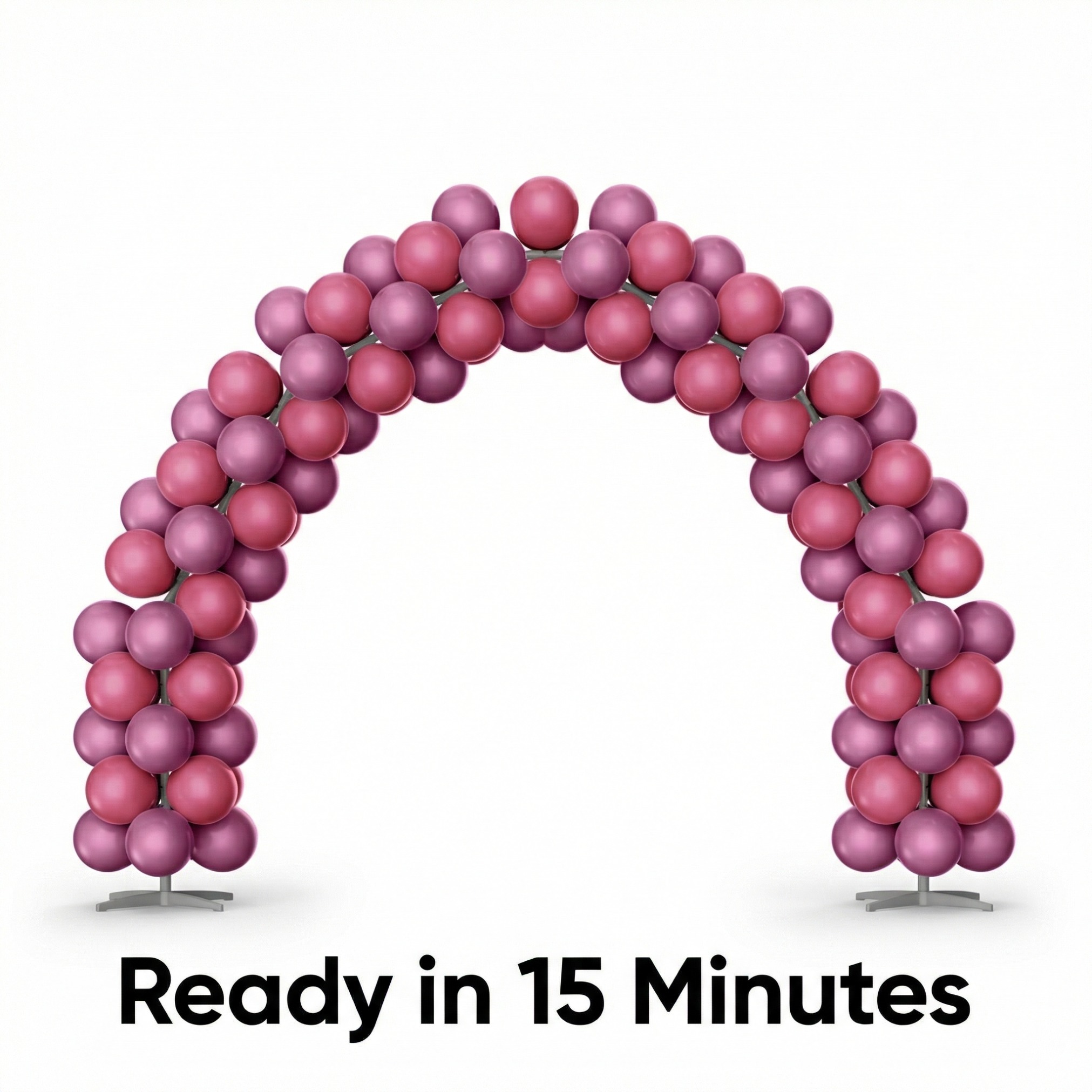 Deep Rose Gradient Balloon Arch Kit