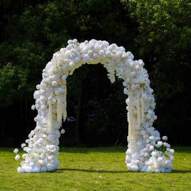 Z013：2025 New Wedding Party Background Floral Arch Decoration