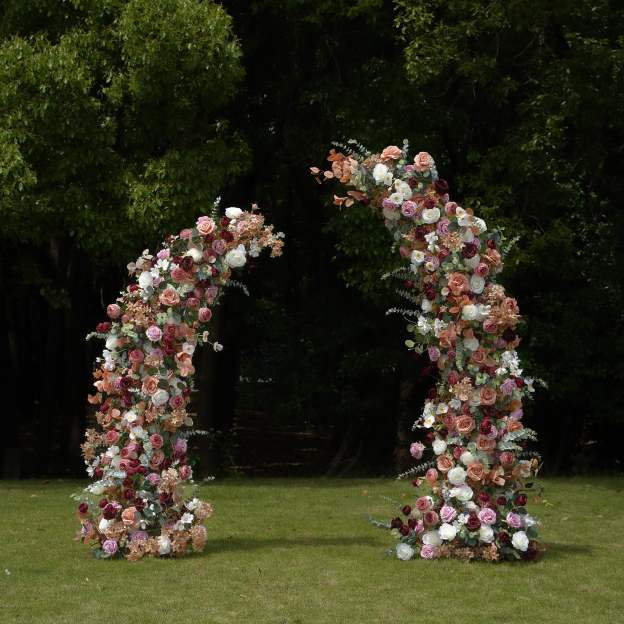 Phoenix：2025 New Wedding Party Background Floral Arch Decoration