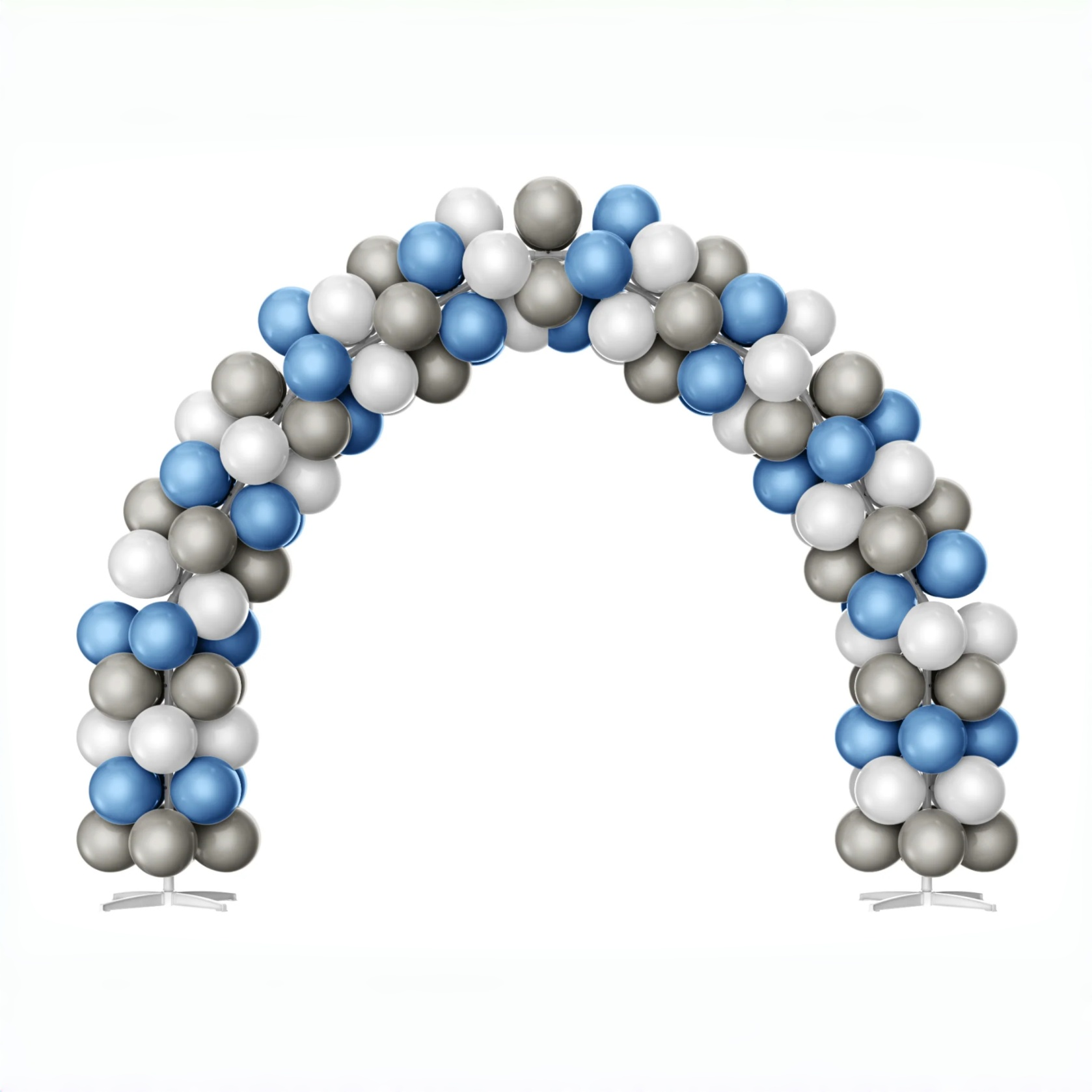 Luxury Business Blue & Grey Balloon Arch Decoration Set