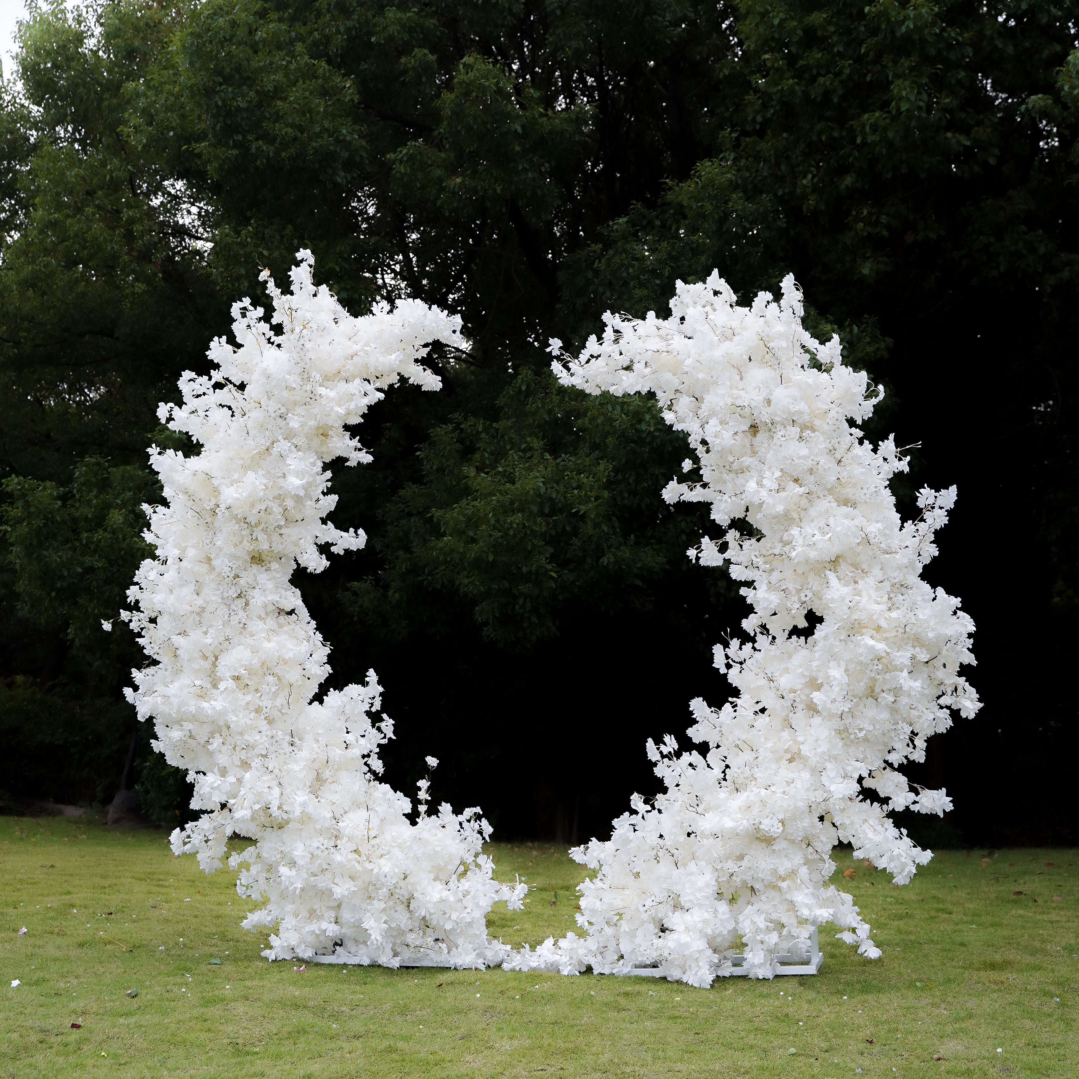 2025 New Wedding Party Background Floral Arch Decoration  -R9984