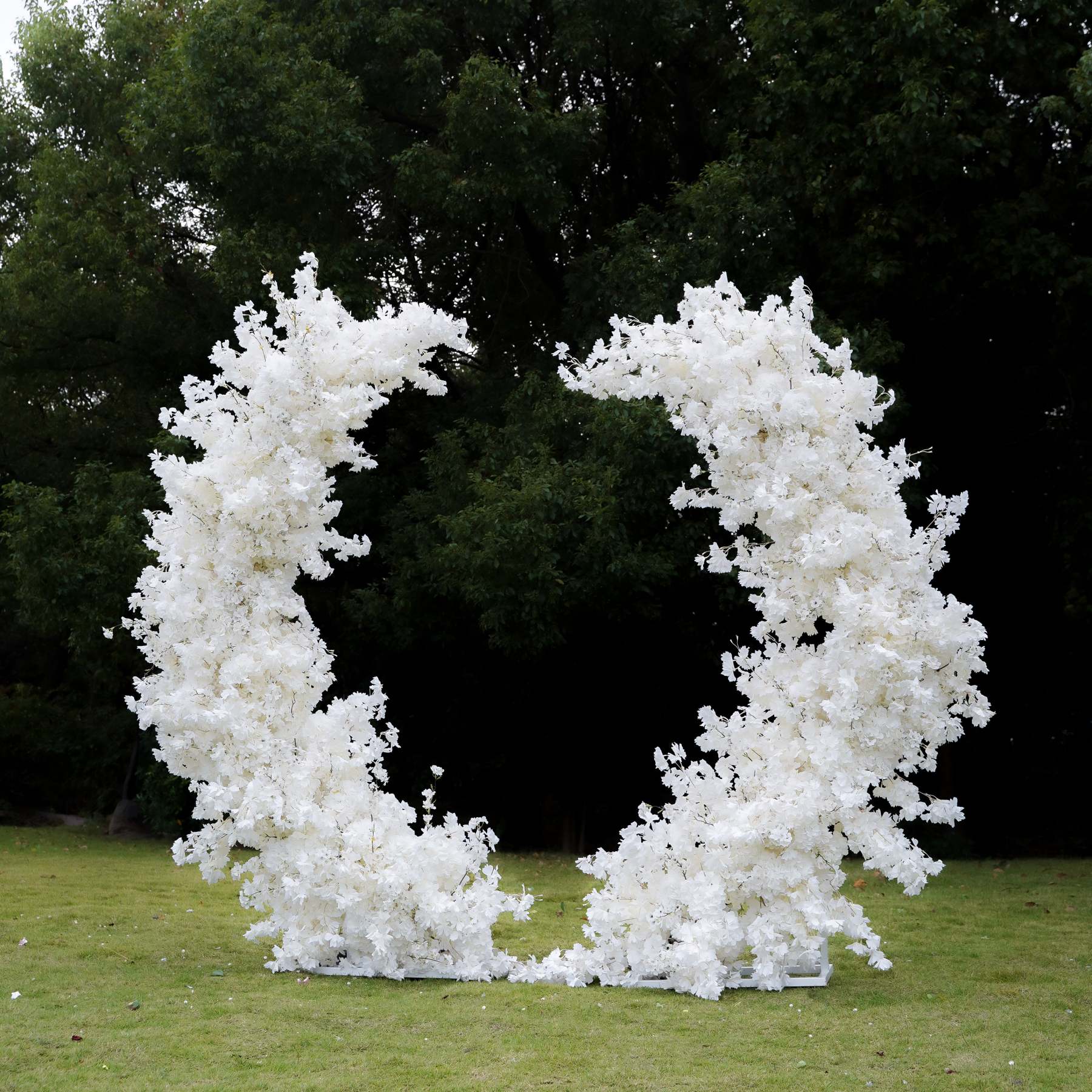 2025 New Wedding Party Background Floral Arch Decoration  -R9984