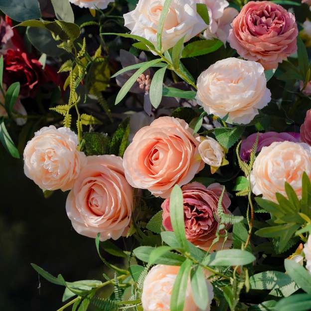 Moet：New Wedding Party Background Floral Arch Decoration