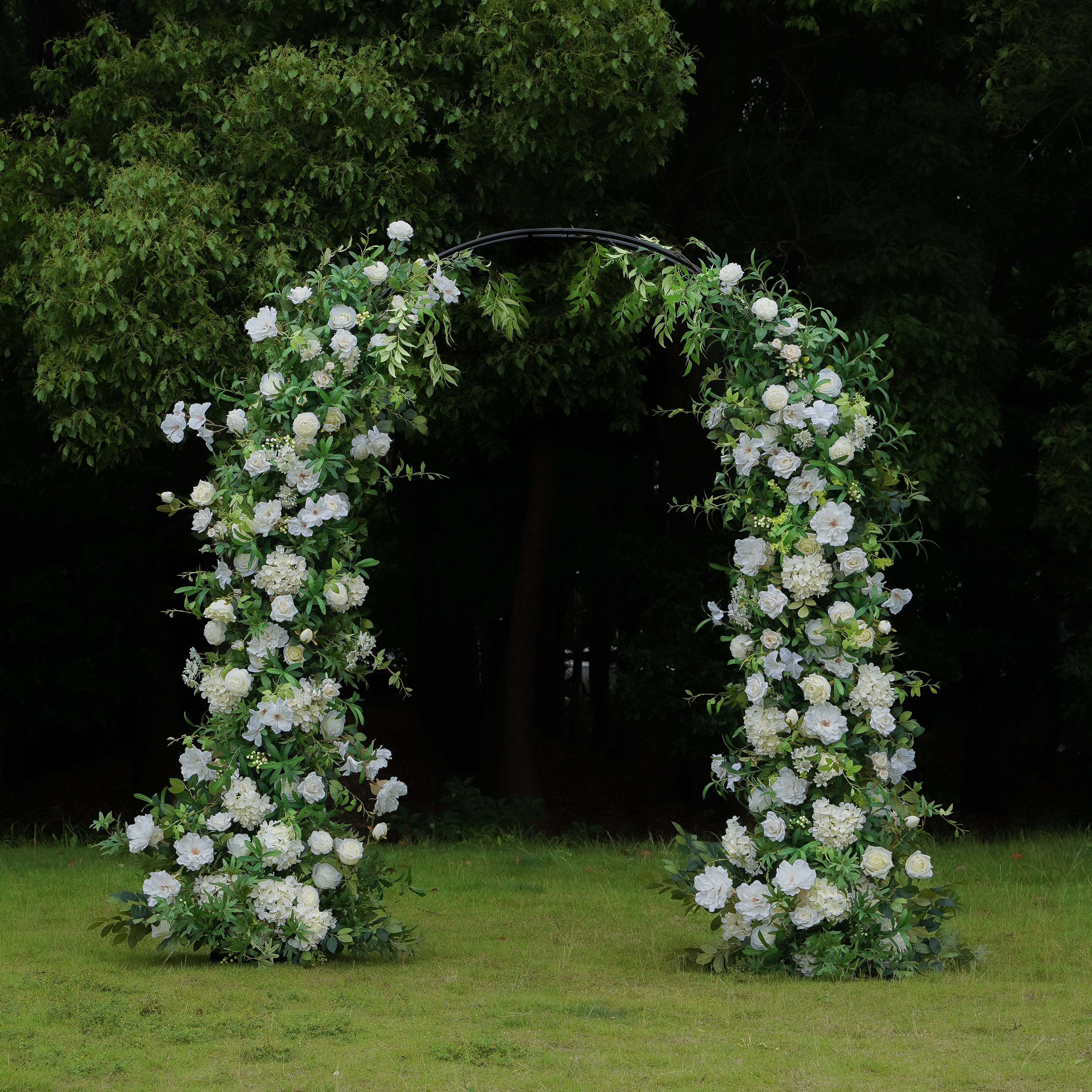 2025 New Wedding Party Background Floral Arch Decoration  -R097
