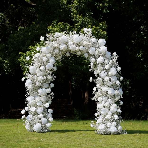 Colee：2025 New Wedding Party Background Floral Arch Decoration