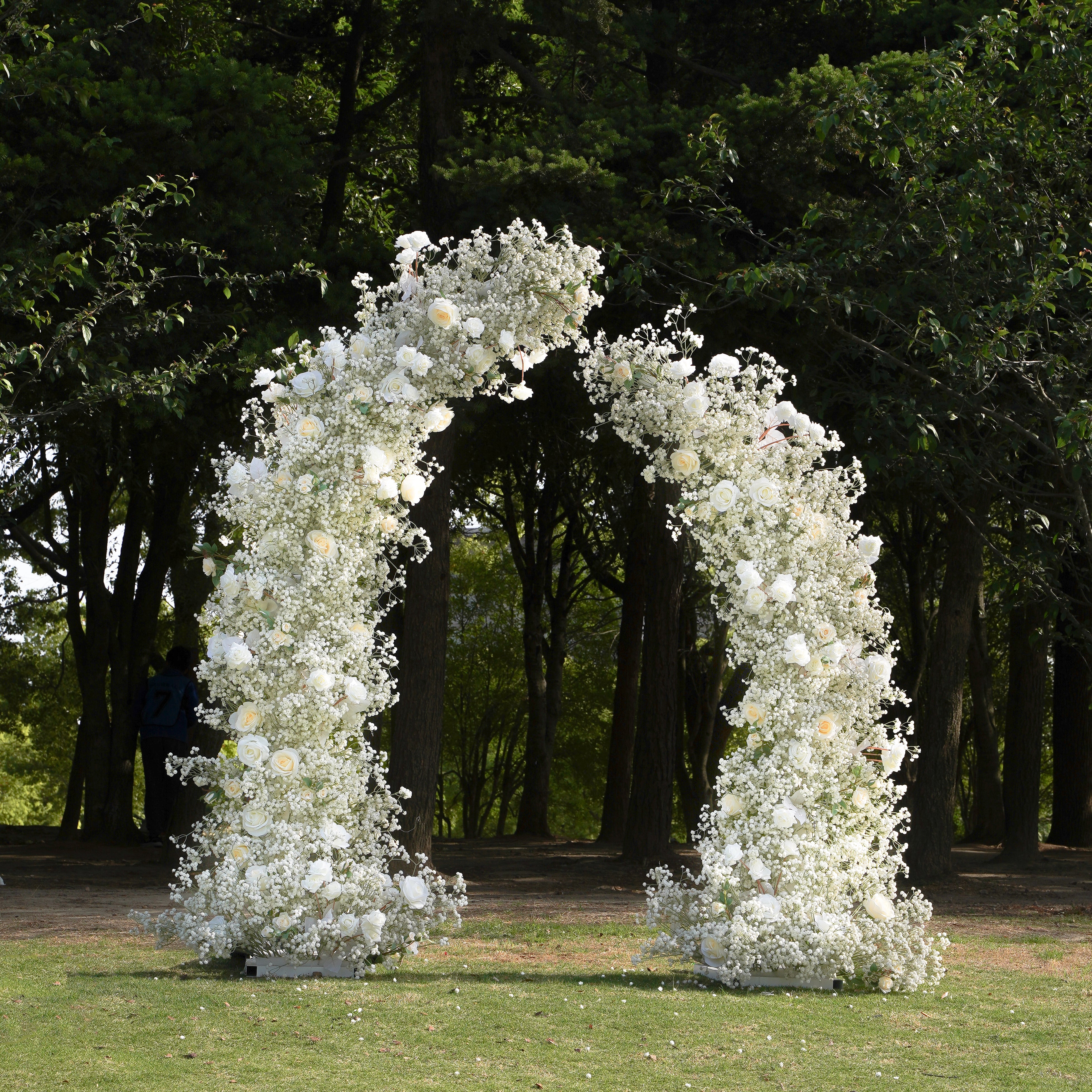 2025 New Wedding Party Background Floral Arch Decoration  -R957