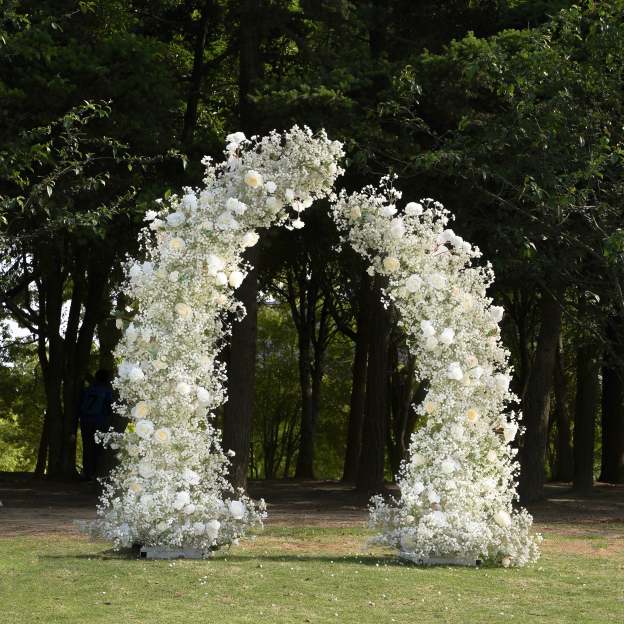 2025 New Wedding Party Background Floral Arch Decoration  -R957