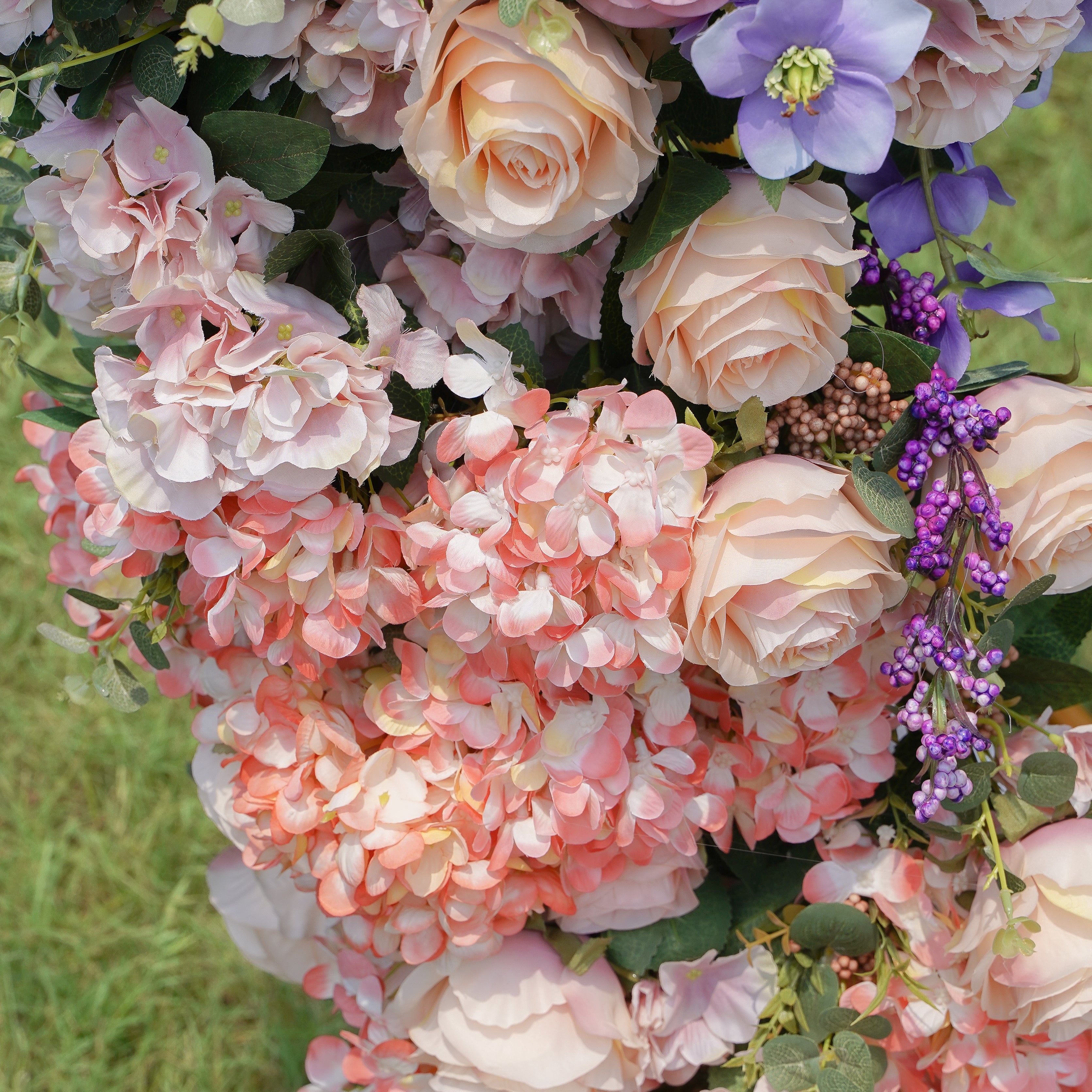 Bridget：2025 New Wedding Party Background Floral Arch Decoration