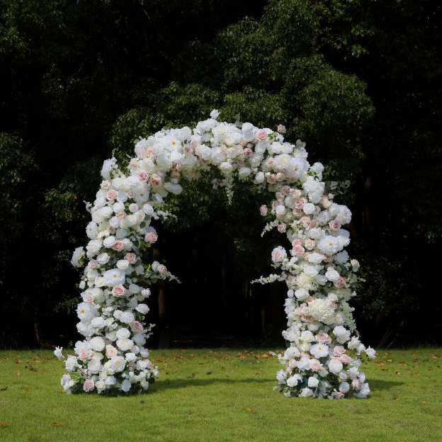 Noni：2025 New Wedding Party Background Floral Arch Decoration include Framet