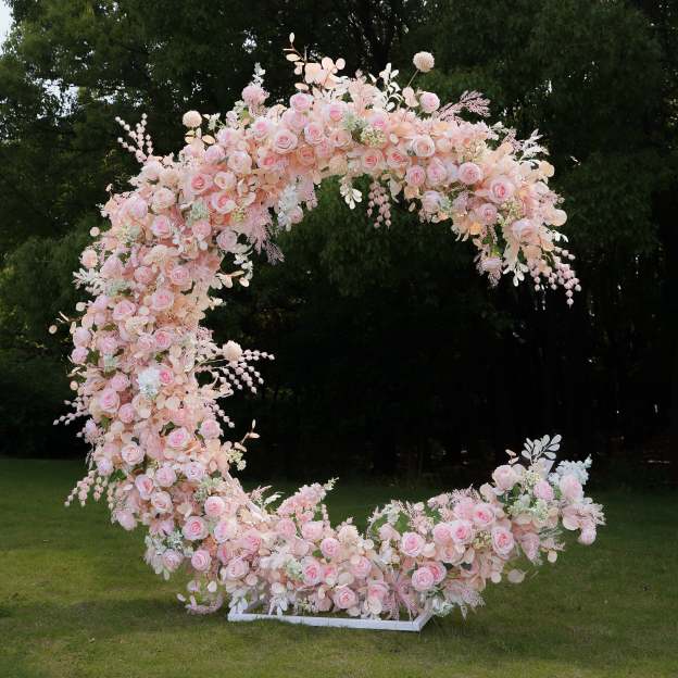 Keira：2025 New Wedding Party Background Floral Arch Decoration