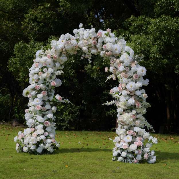 Noni：2025 New Wedding Party Background Floral Arch Decoration include Framet