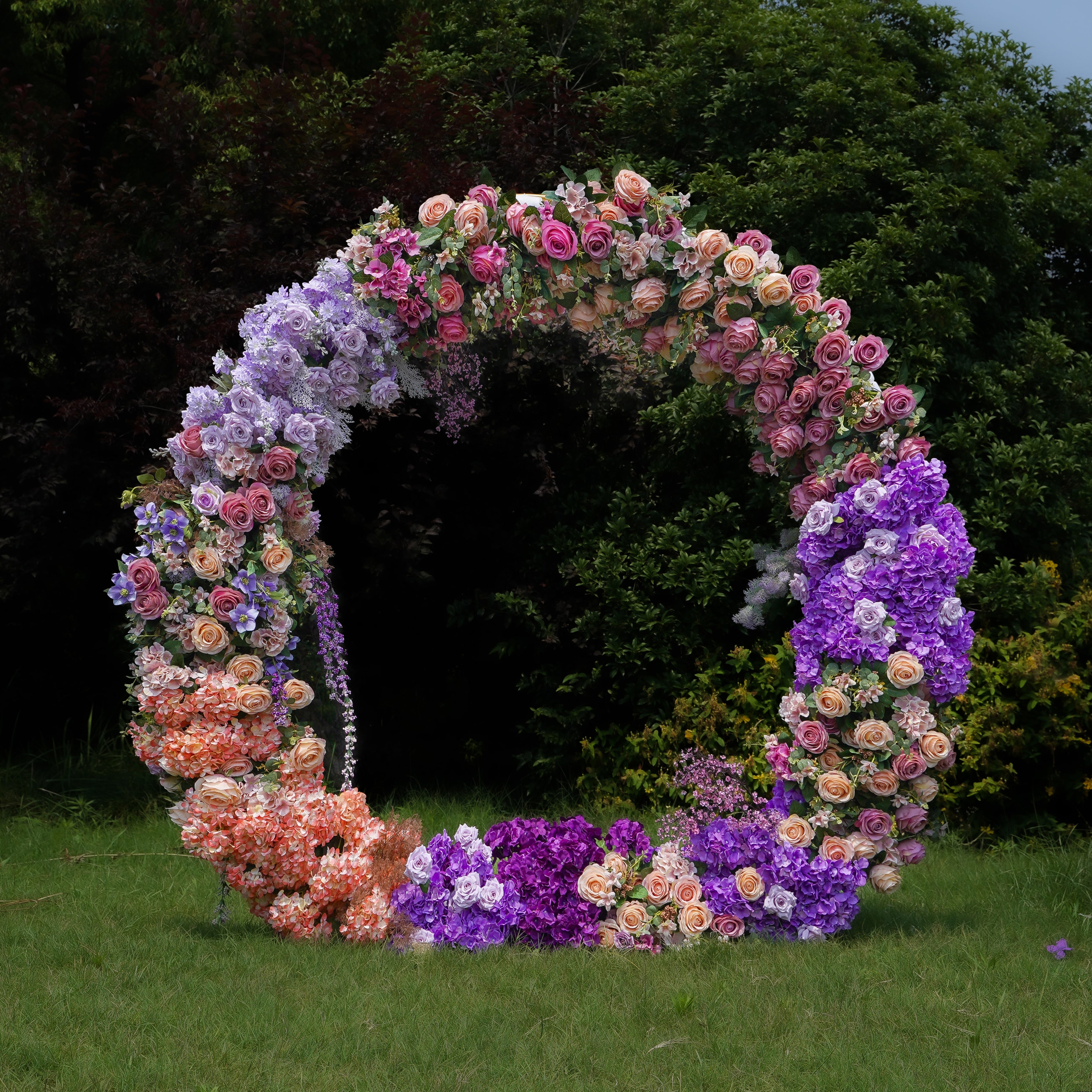 Bridget：2025 New Wedding Party Background Floral Arch Decoration