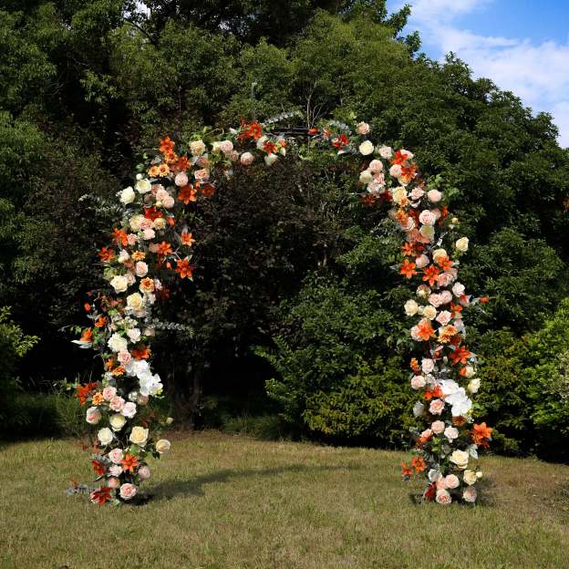 2025 New Wedding Party Background Floral Arch Decoration