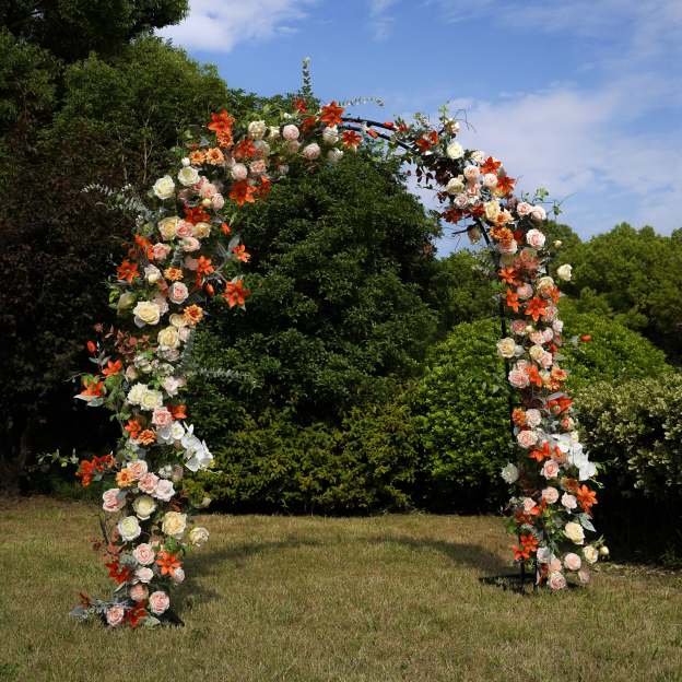 2025 New Wedding Party Background Floral Arch Decoration