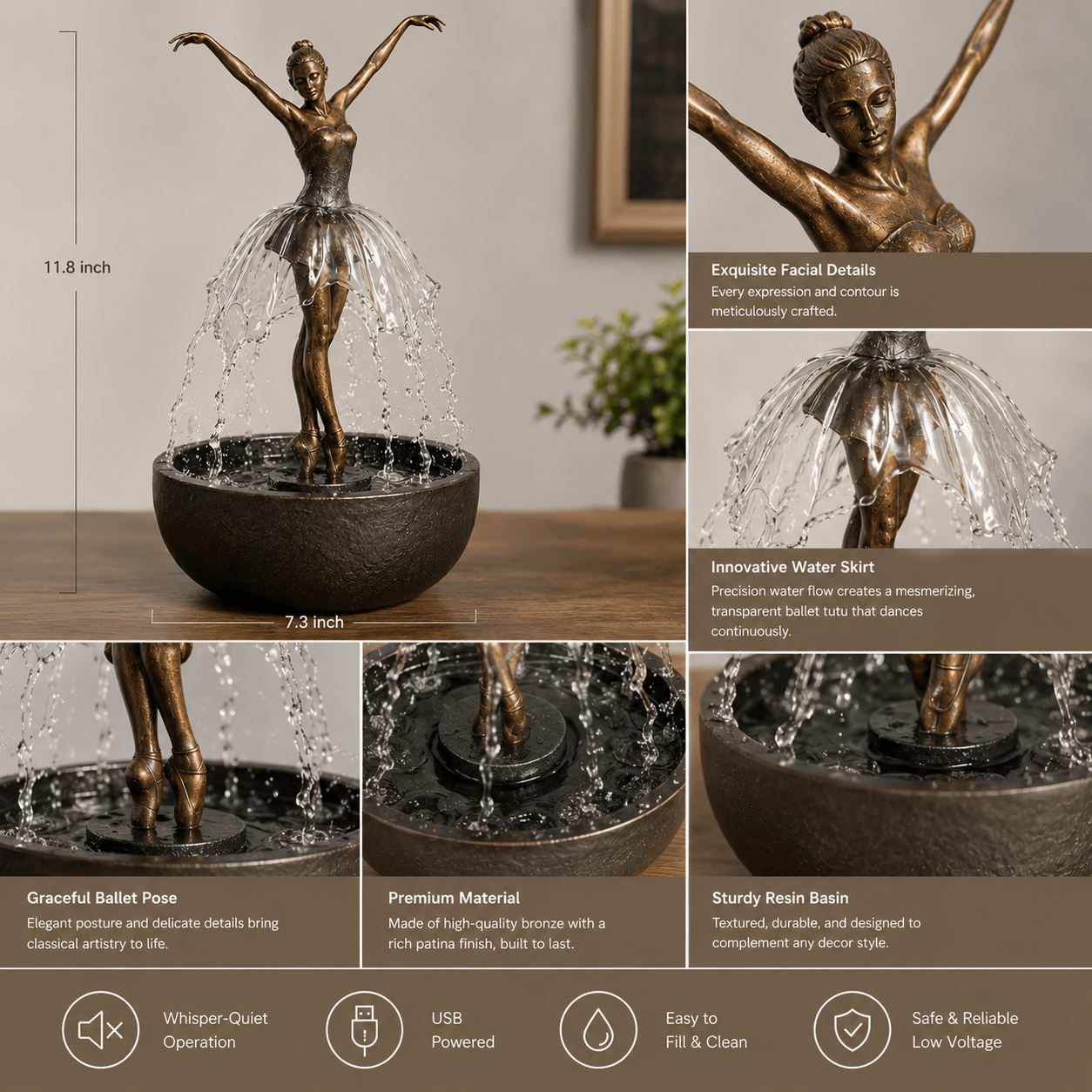 Where Art & Calm Meet – The Ballerina Water Fountain