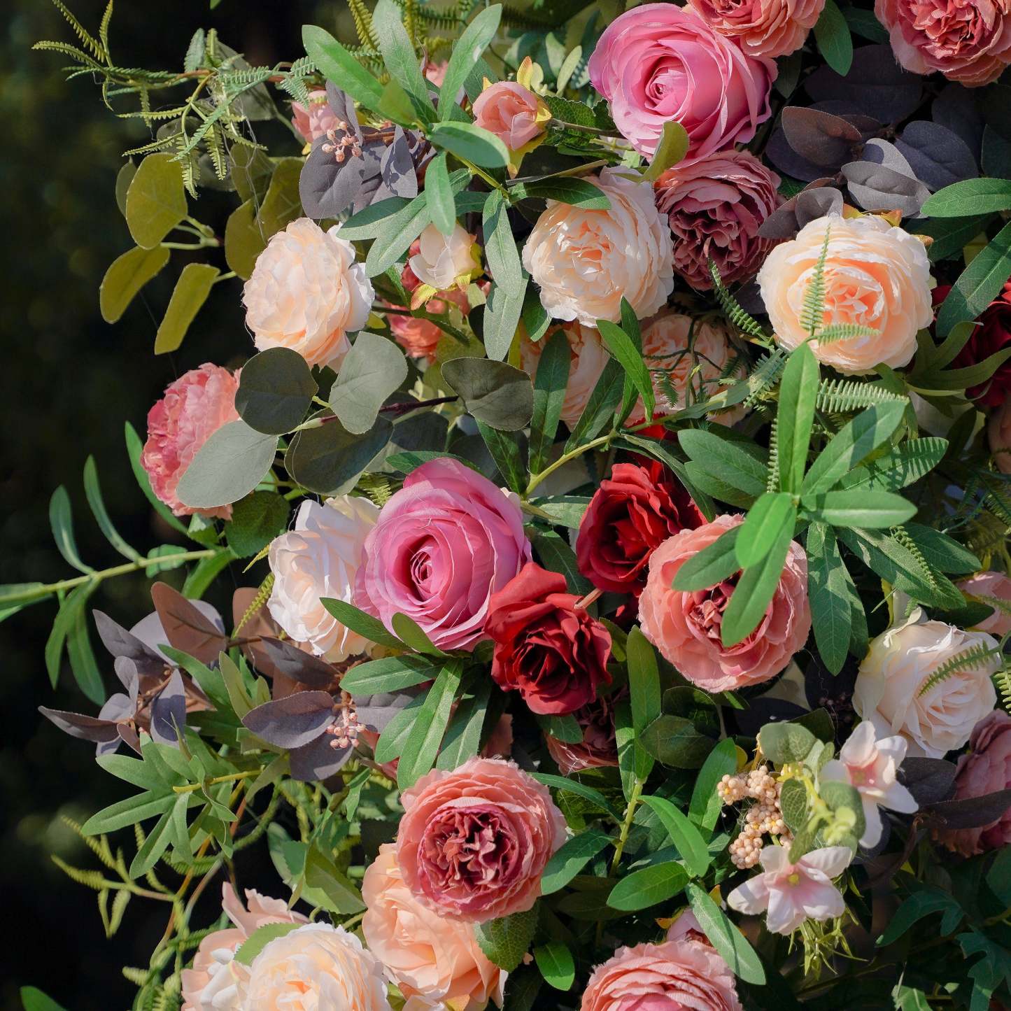 Moet：New Wedding Party Background Floral Arch Decoration