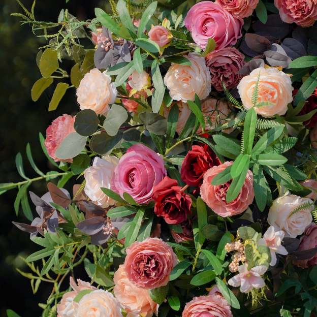 Moet：New Wedding Party Background Floral Arch Decoration