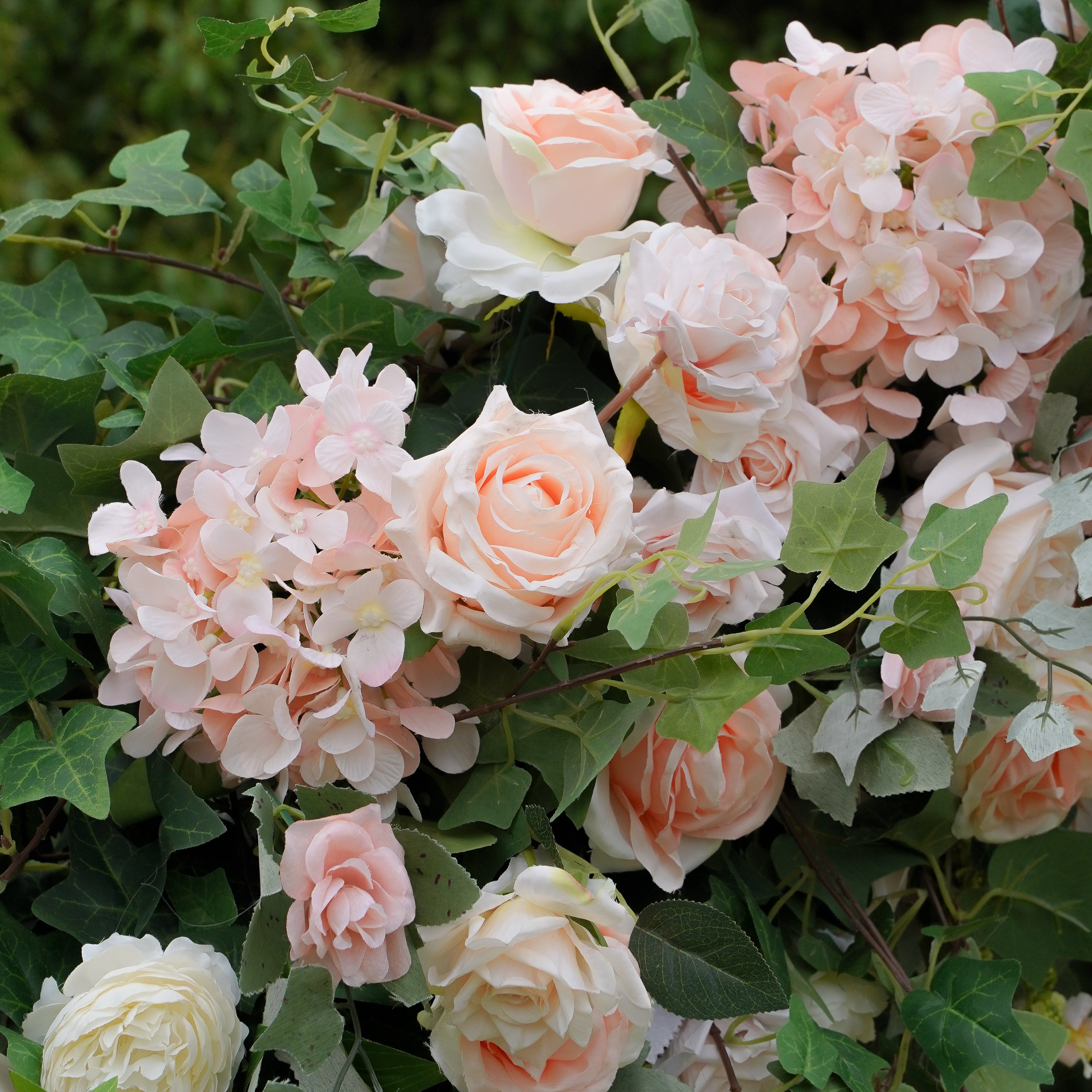 Pink：2025 New Wedding Party Background Floral Arch Decoration