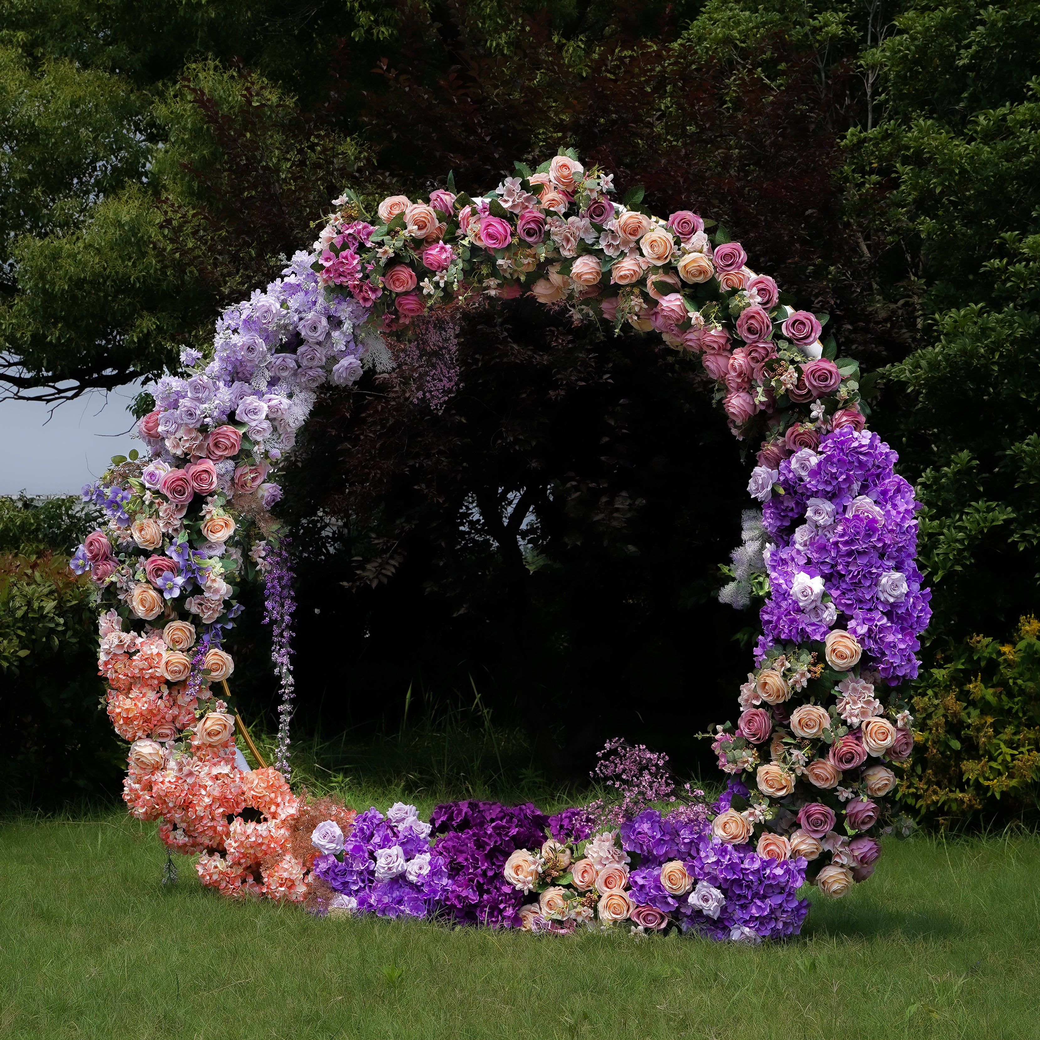 Bridget：2025 New Wedding Party Background Floral Arch Decoration