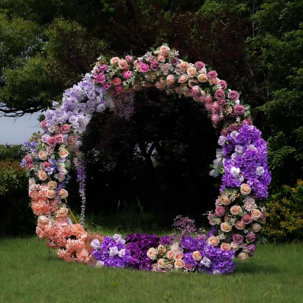 Bridget：2025 New Wedding Party Background Floral Arch Decoration