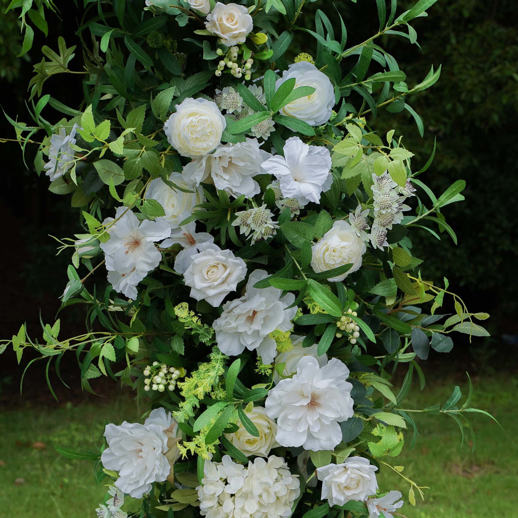 2025 New Wedding Party Background Floral Arch Decoration  -R097