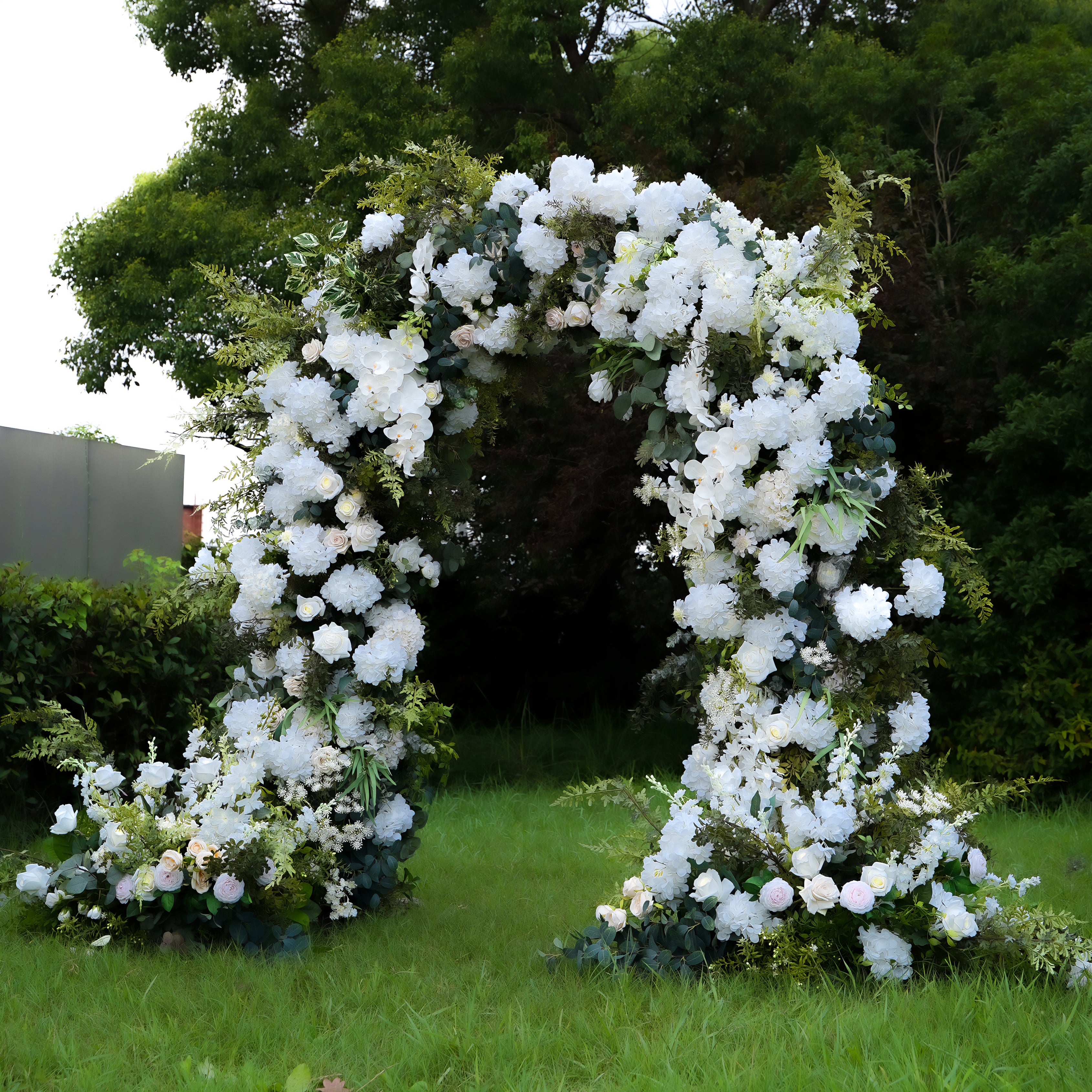 Robin：2025 New Wedding Party Background Floral Arch Decoration include Framet