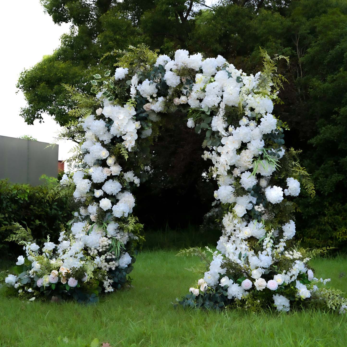 Robin：2025 New Wedding Party Background Floral Arch Decoration include Framet