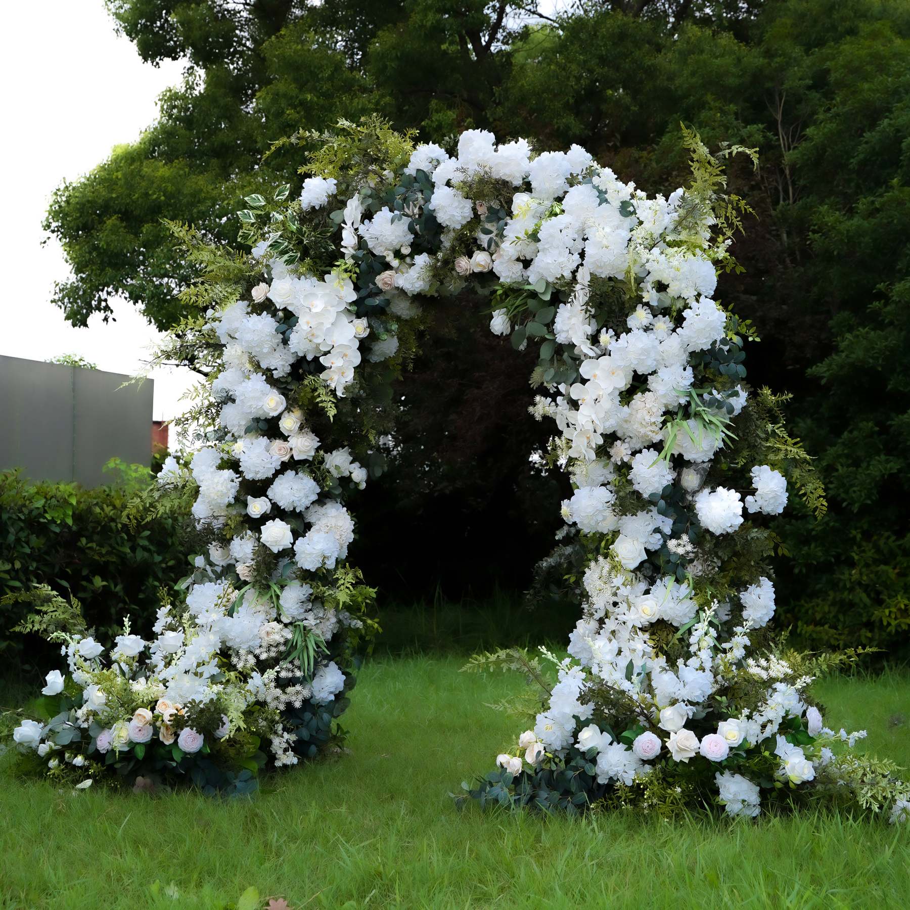 Robin：2025 New Wedding Party Background Floral Arch Decoration include Framet